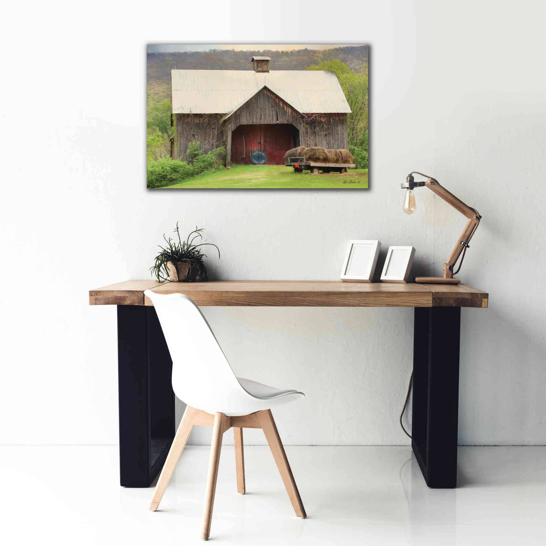 'Old Hay' by Lori Deiter, Canvas Wall Art,40 x 26