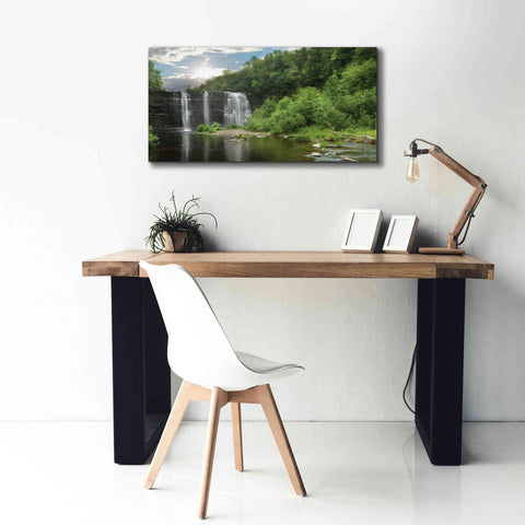 Image of 'Salmon River Falls' by Lori Deiter, Canvas Wall Art,40 x 20