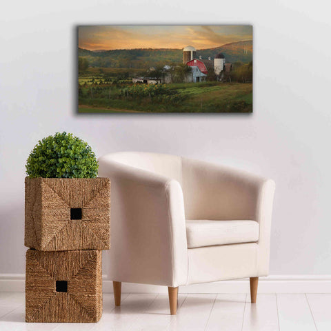Image of 'New York Country Sunset' by Lori Deiter, Canvas Wall Art,40 x 20