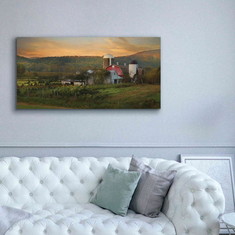 Image of 'New York Country Sunset' by Lori Deiter, Canvas Wall Art,60 x 30