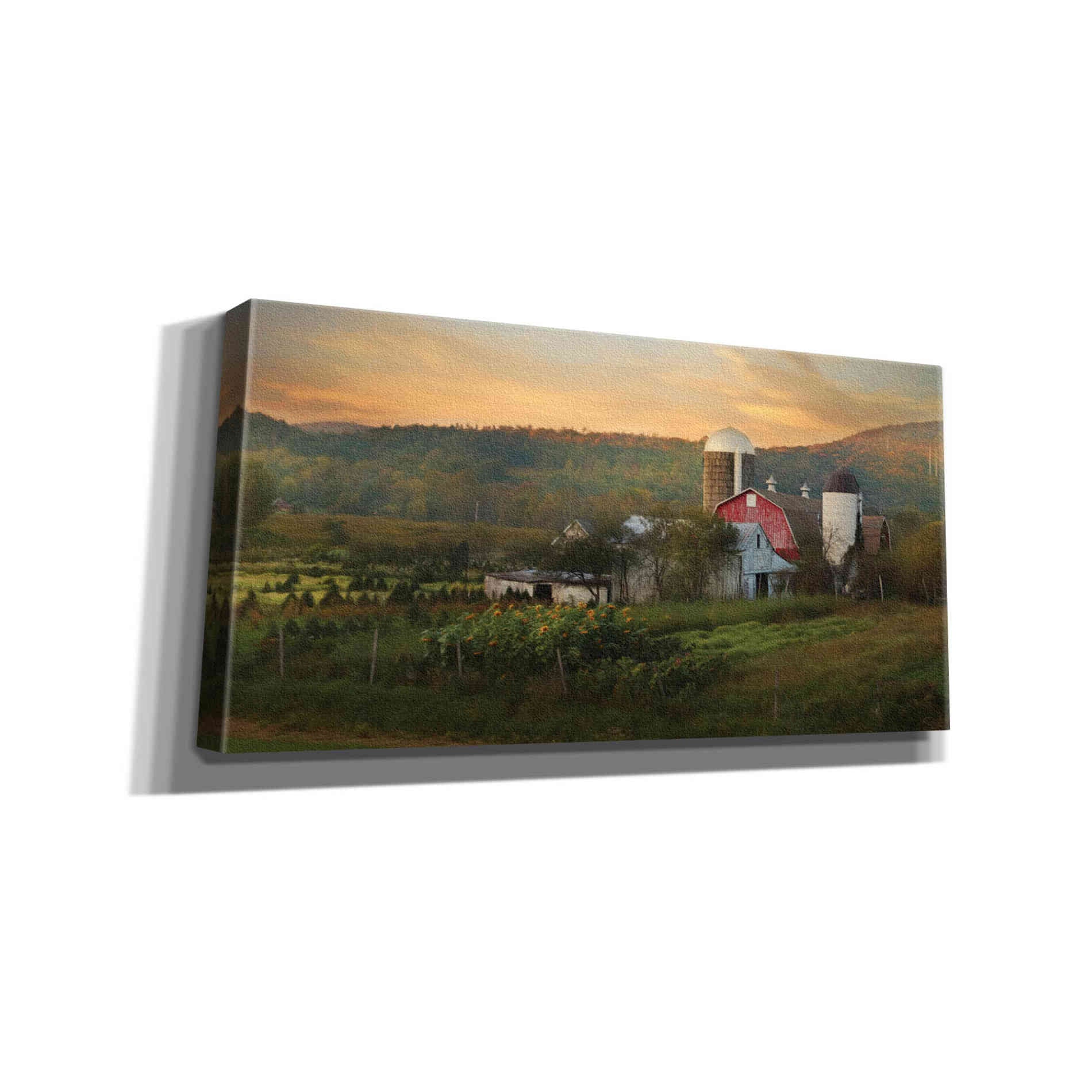 'New York Country Sunset' by Lori Deiter, Canvas Wall Art