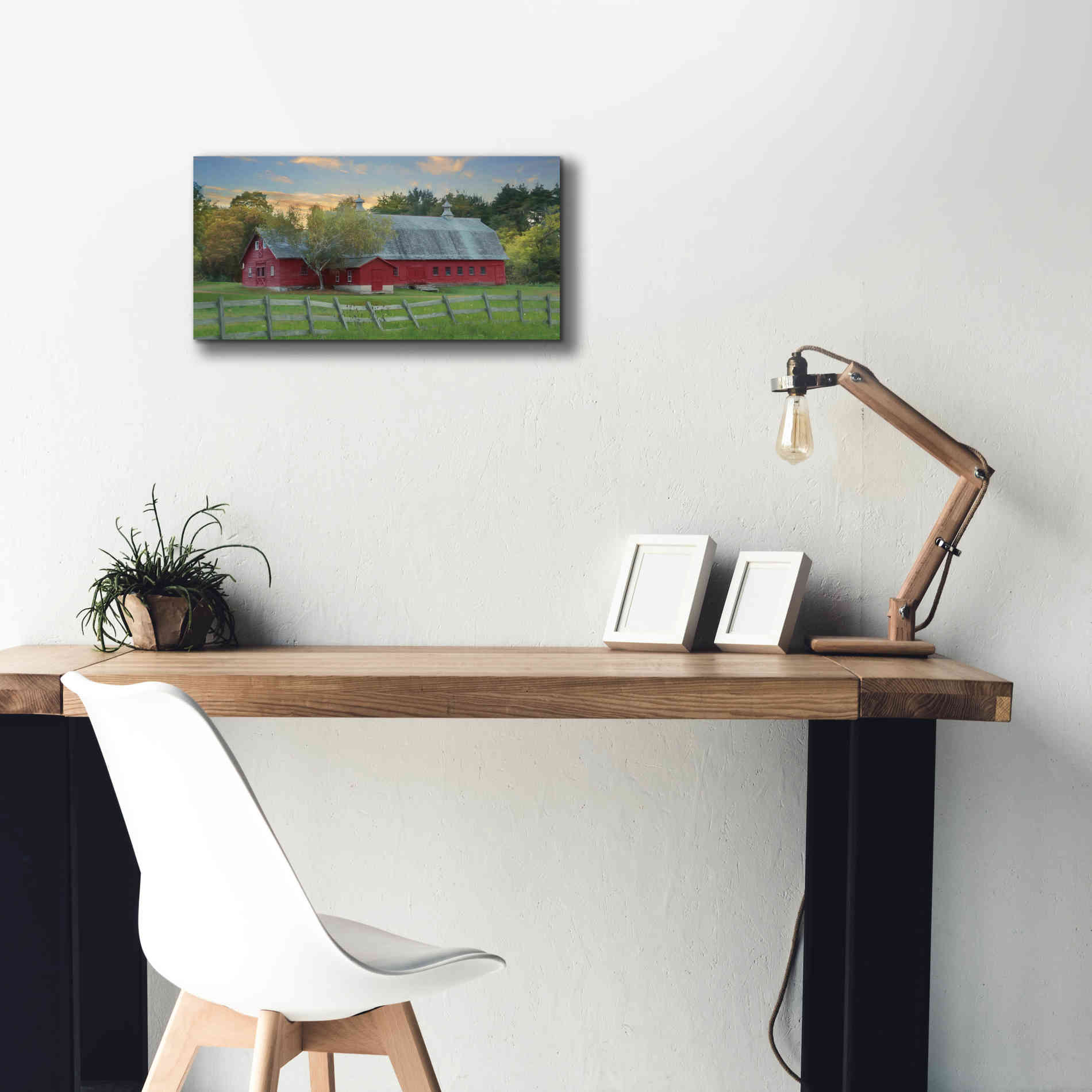 'Fenced In' by Lori Deiter, Canvas Wall Art,24 x 12