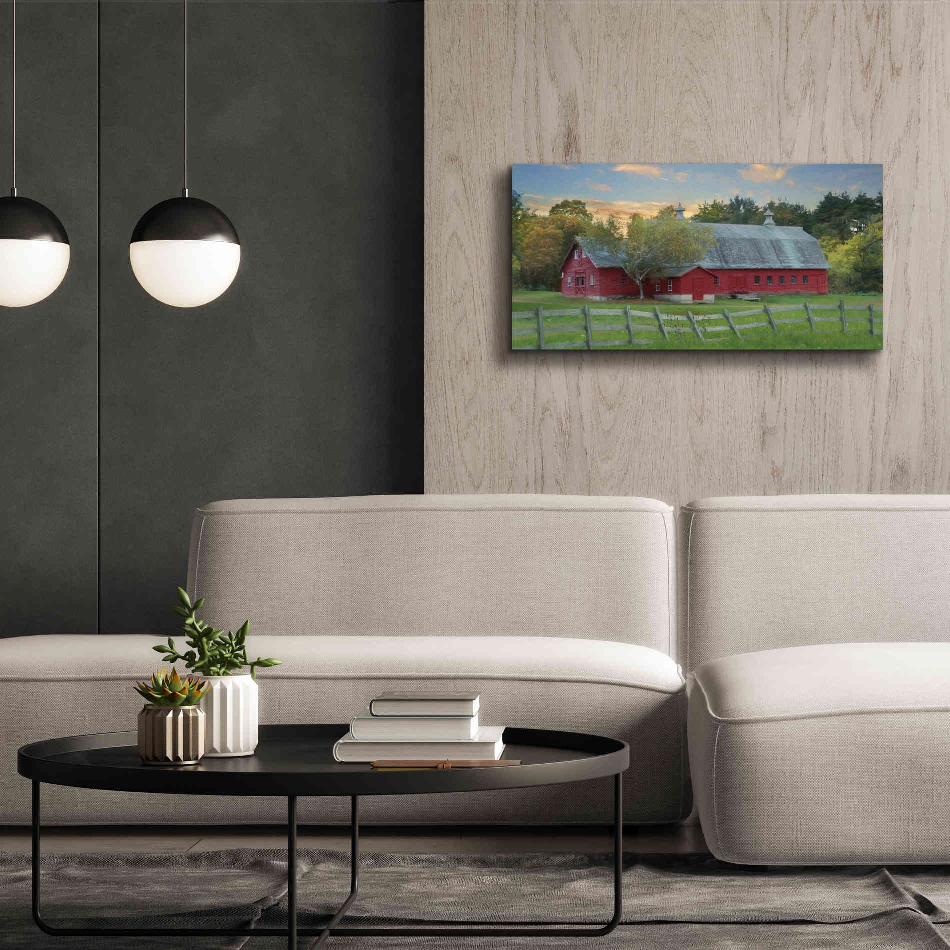 'Fenced In' by Lori Deiter, Canvas Wall Art,40 x 20