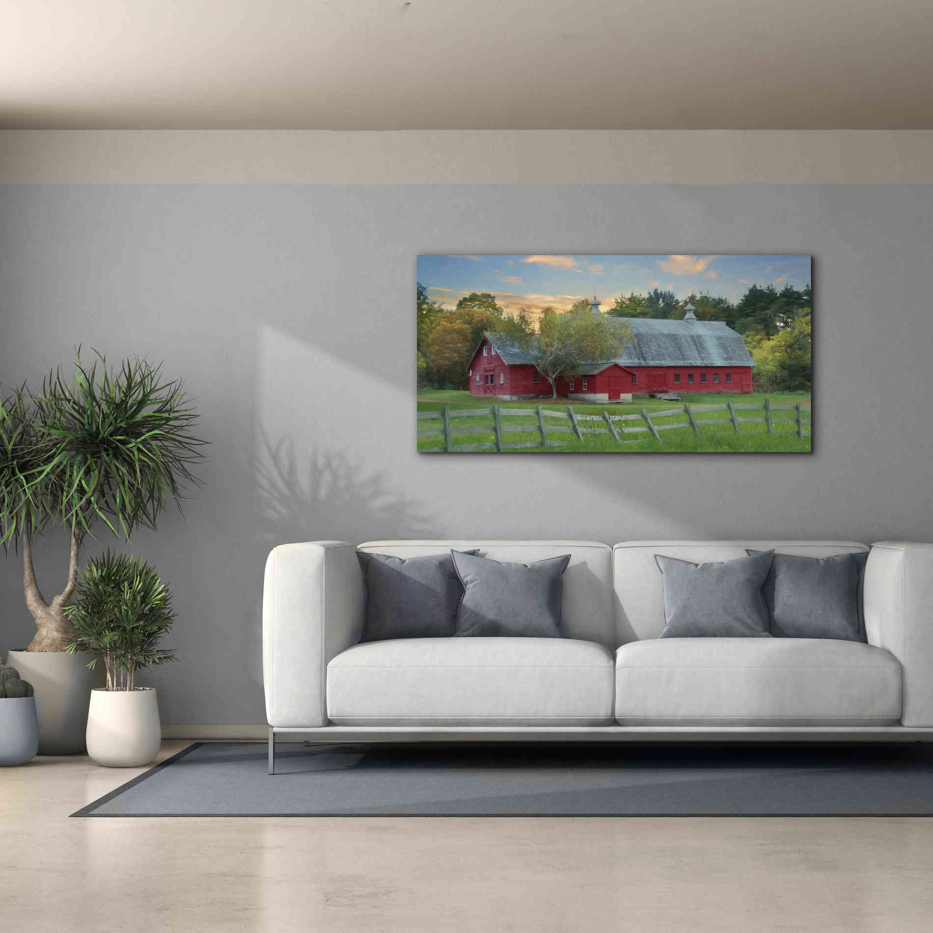'Fenced In' by Lori Deiter, Canvas Wall Art,60 x 30