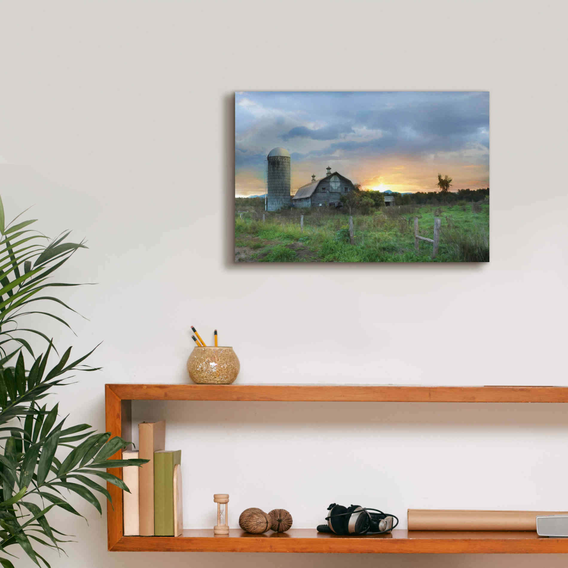 'New Morning in Vermont' by Lori Deiter, Canvas Wall Art,18 x 12