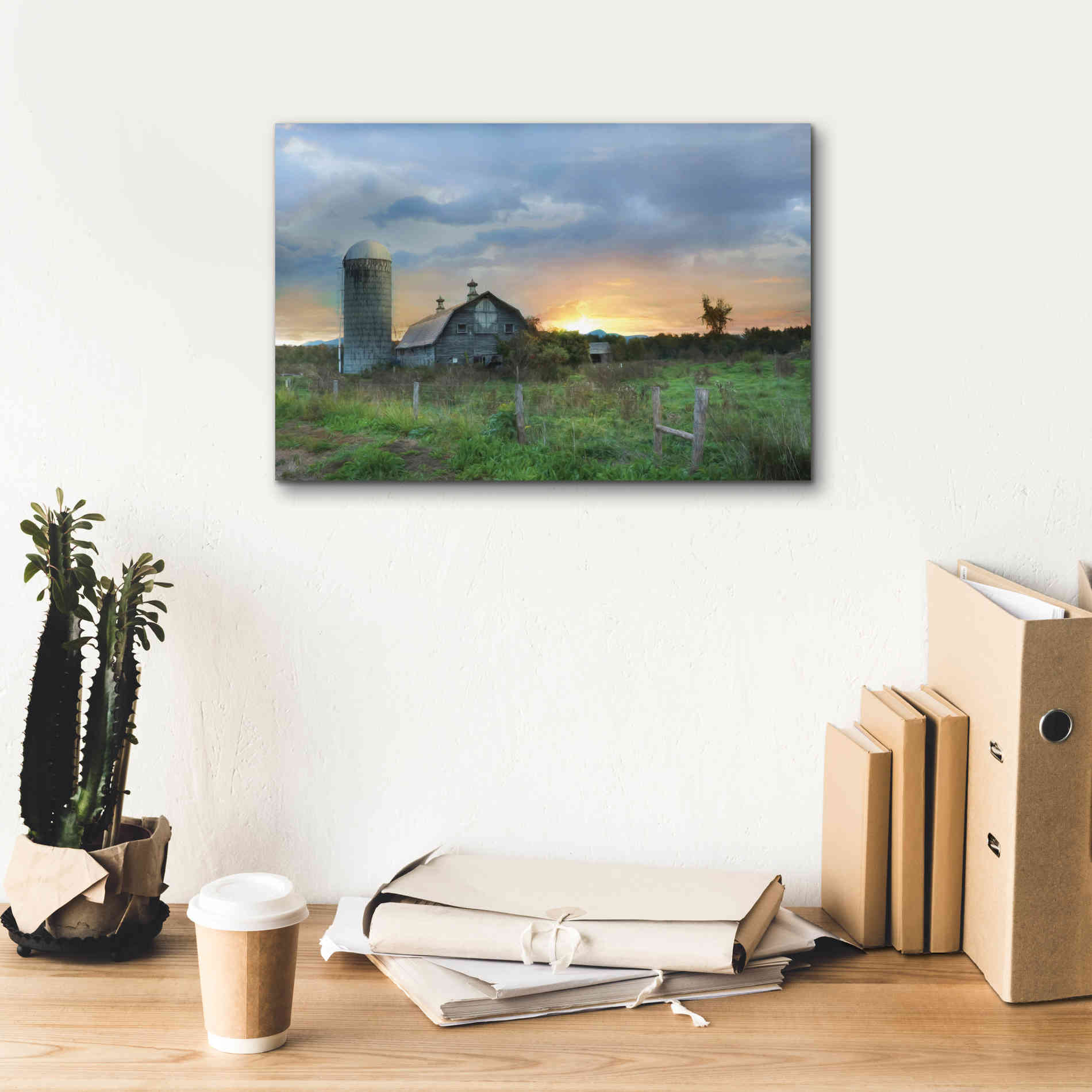 'New Morning in Vermont' by Lori Deiter, Canvas Wall Art,18 x 12