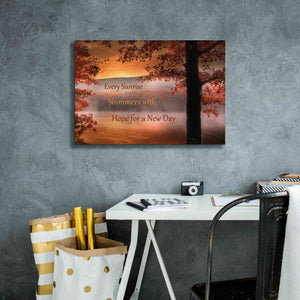 'Every Sunrise' by Lori Deiter, Canvas Wall Art,26 x 18