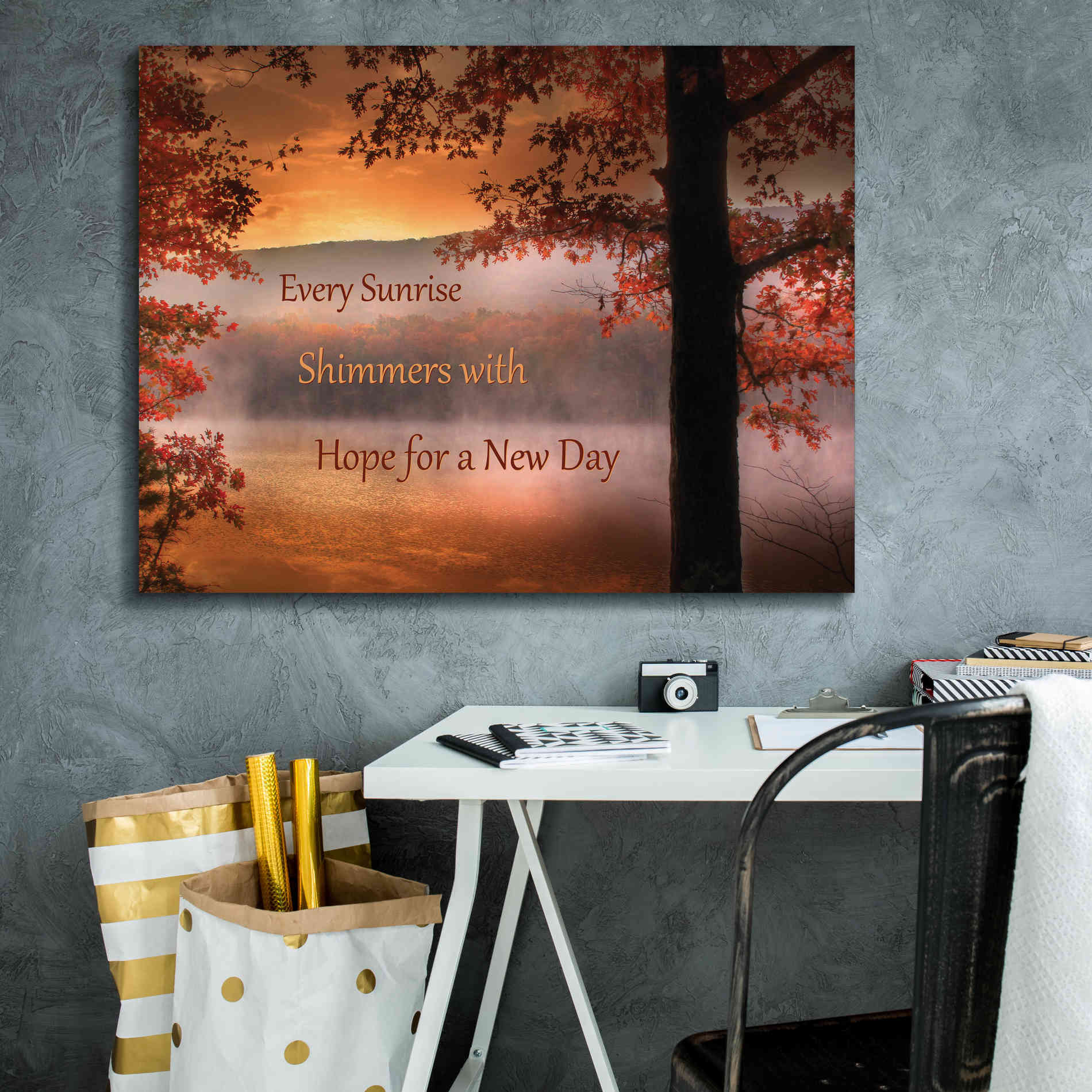 'Every Sunrise' by Lori Deiter, Canvas Wall Art,34 x 26