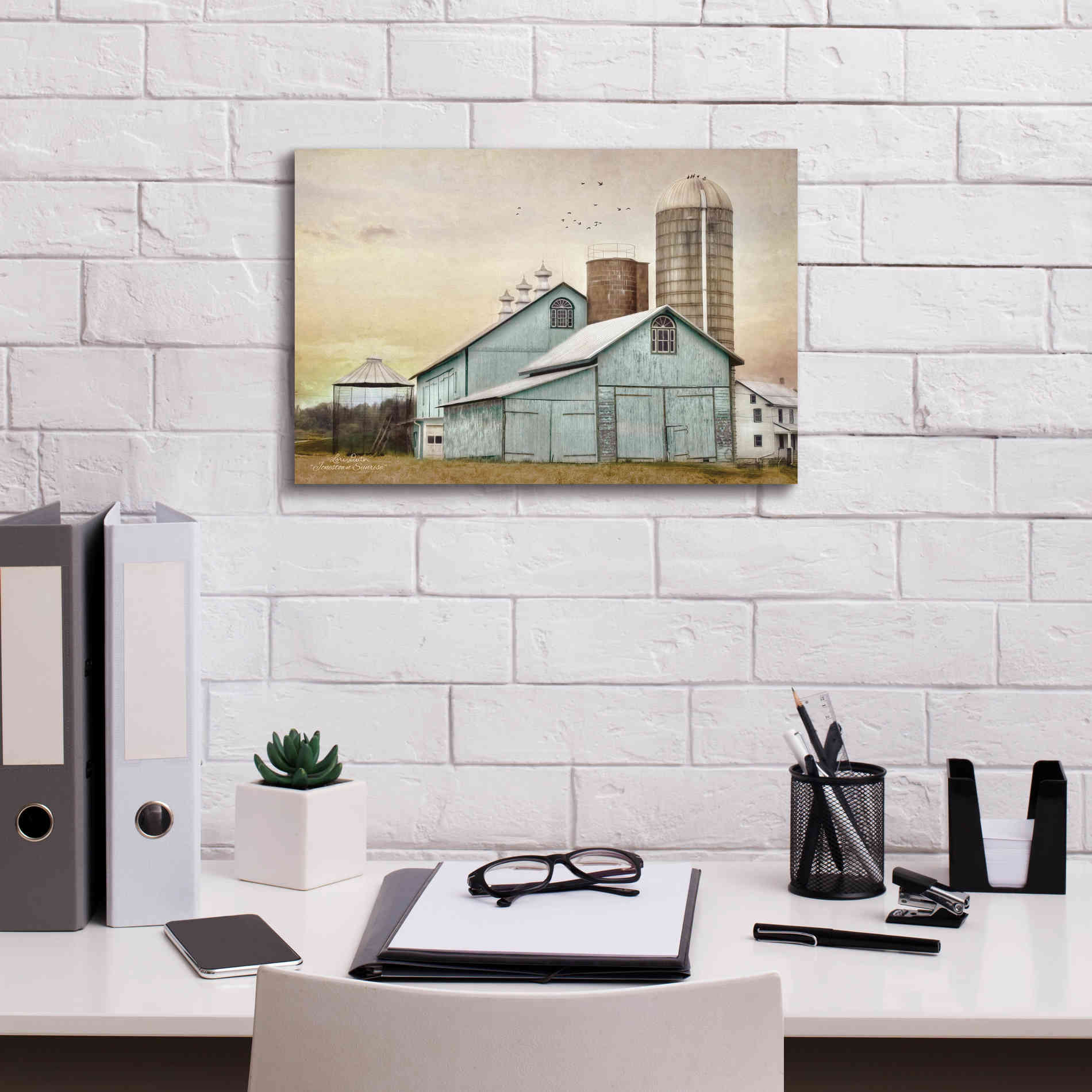 'Jonestown Sunrise' by Lori Deiter, Canvas Wall Art,18 x 12