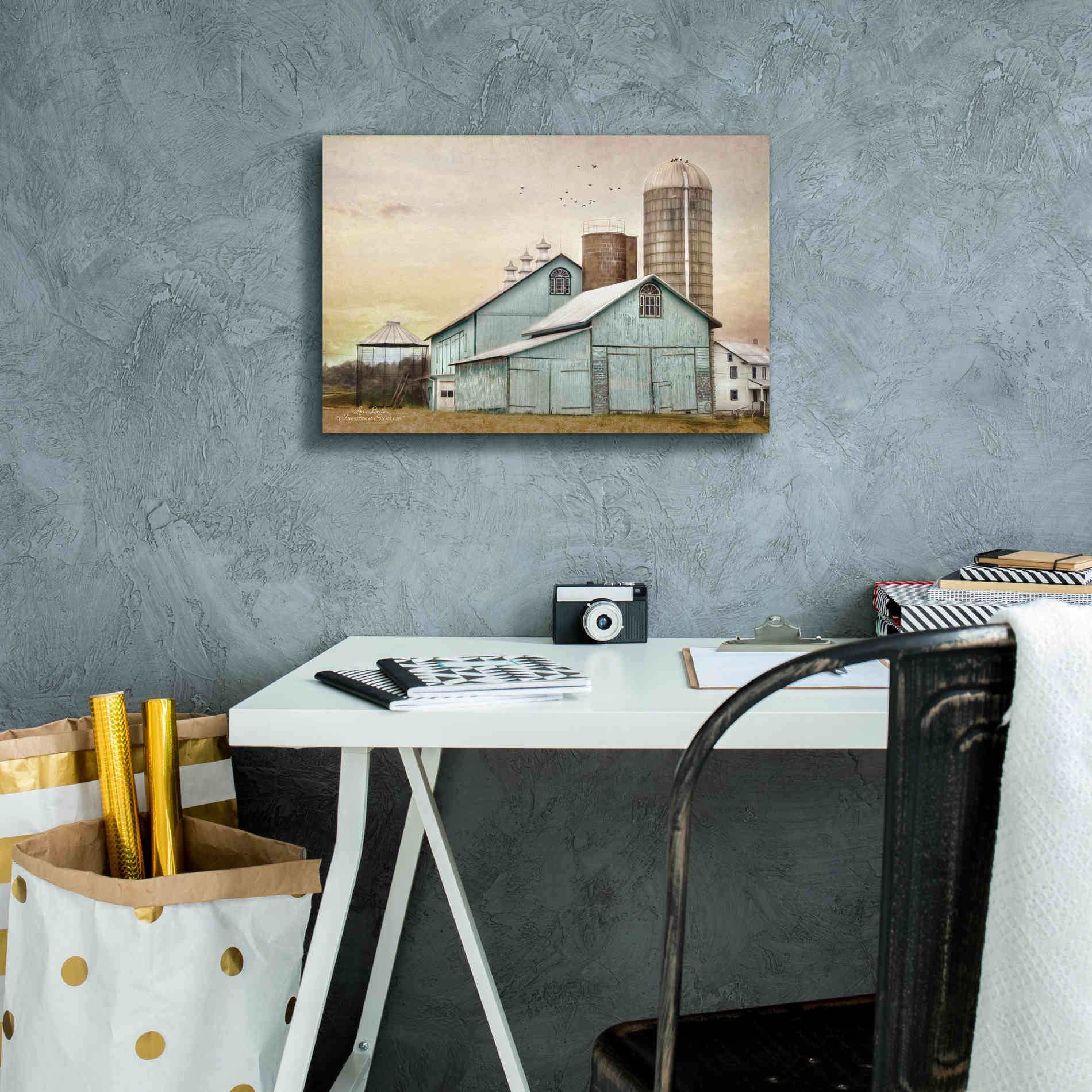 'Jonestown Sunrise' by Lori Deiter, Canvas Wall Art,18 x 12