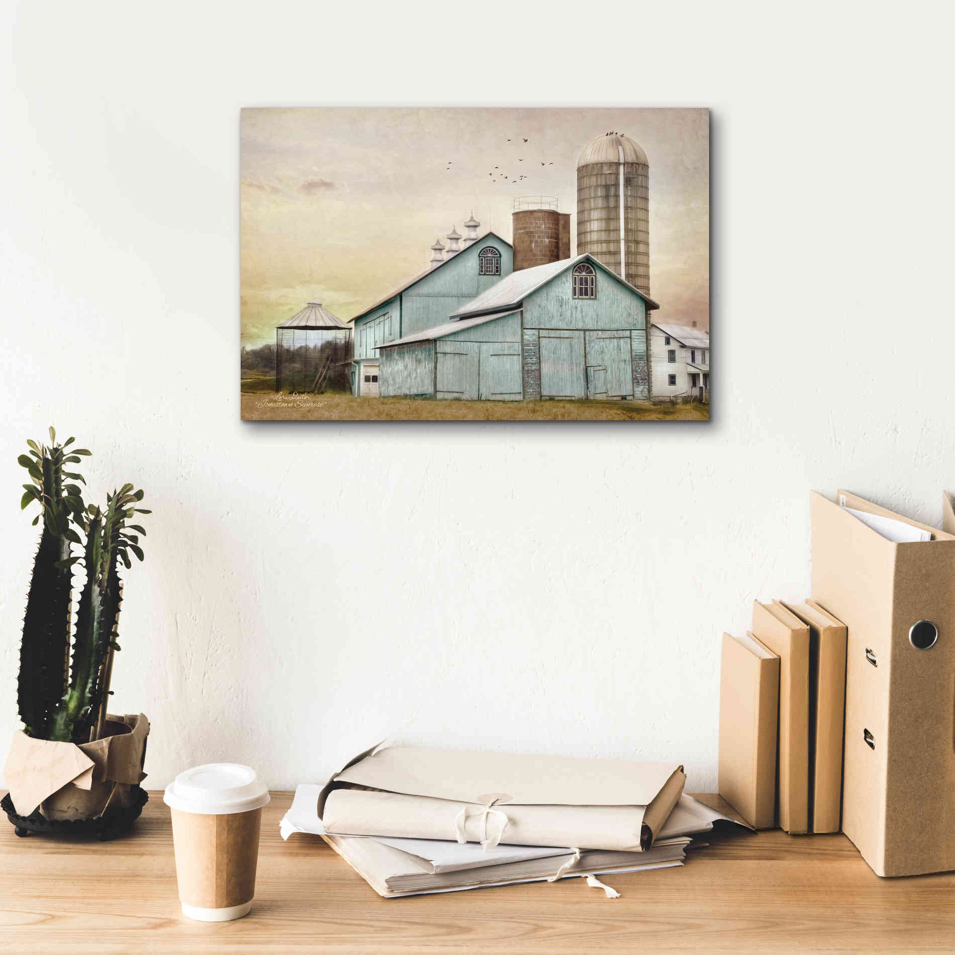'Jonestown Sunrise' by Lori Deiter, Canvas Wall Art,18 x 12