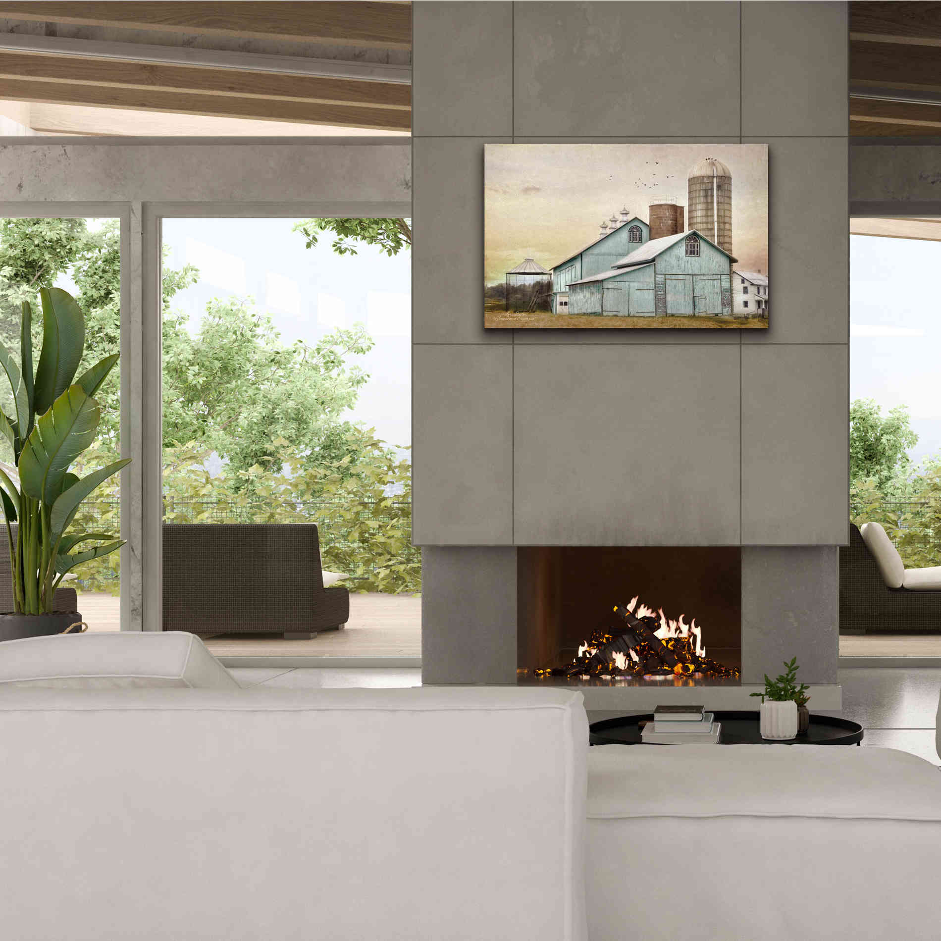 'Jonestown Sunrise' by Lori Deiter, Canvas Wall Art,40 x 26