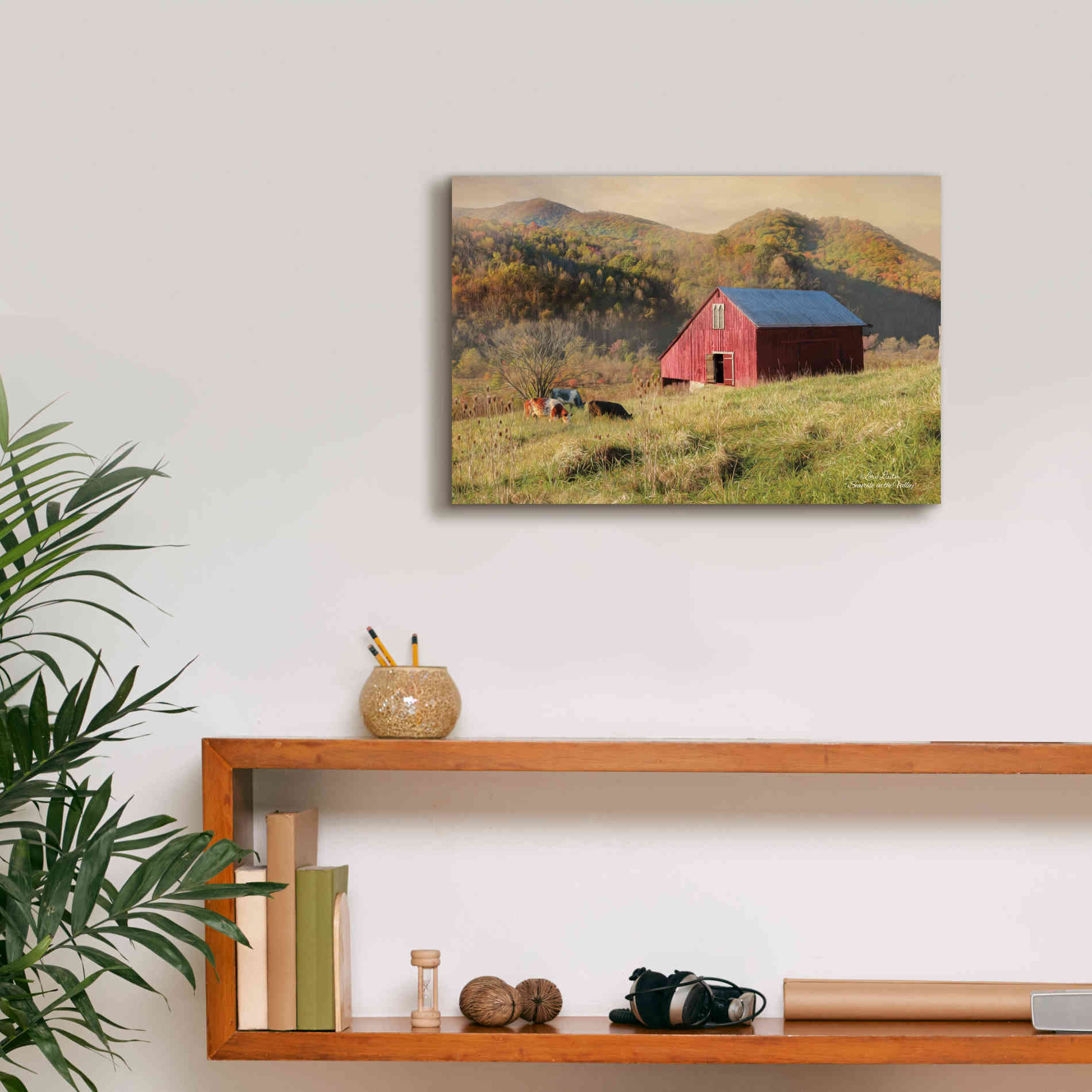 'Sunrise in the Valley' by Lori Deiter, Canvas Wall Art,18 x 12