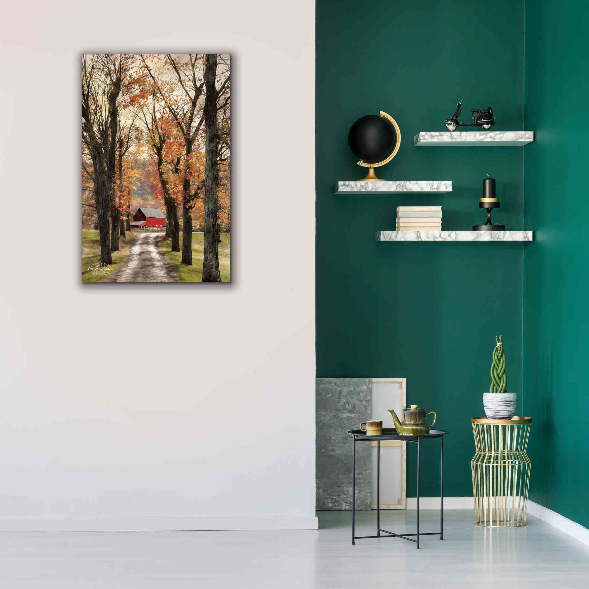'On Those Country Roads' by Lori Deiter, Canvas Wall Art,26 x 40