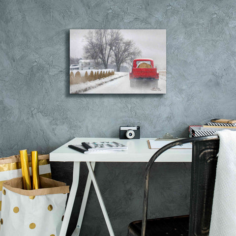 Image of 'Haulin' Hay' by Lori Deiter, Canvas Wall Art,18 x 12