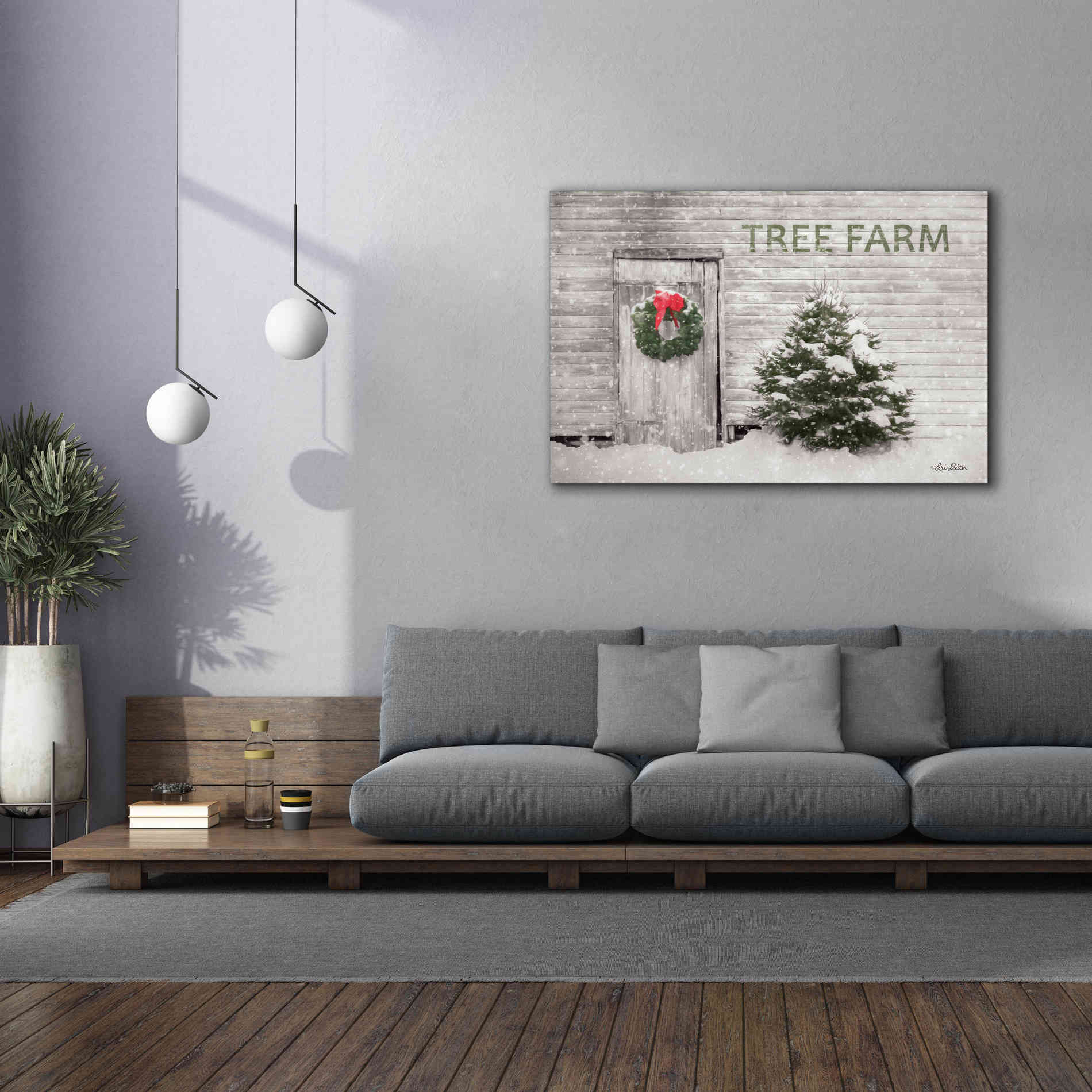 'Tree Farm' by Lori Deiter, Canvas Wall Art,60 x 40
