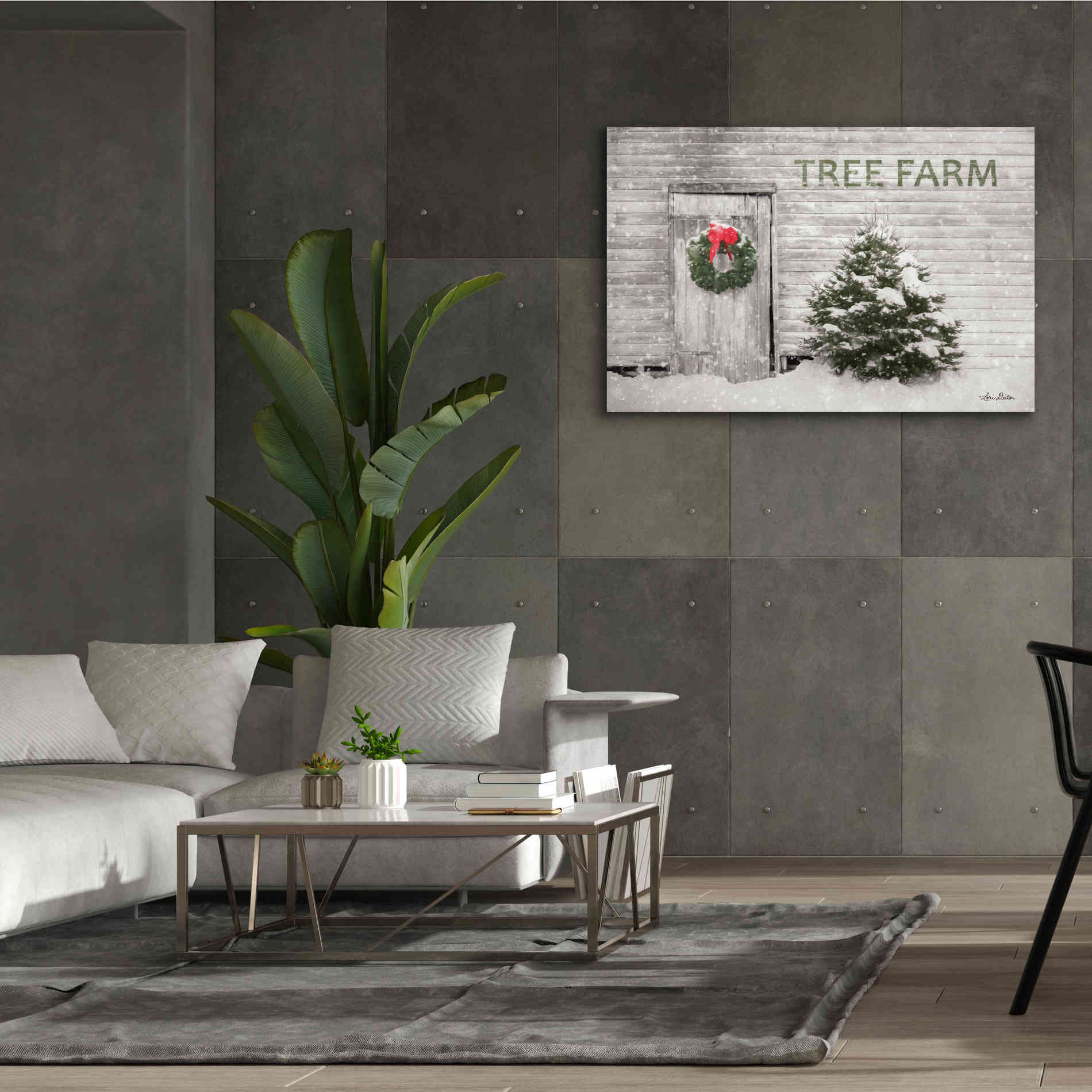 'Tree Farm' by Lori Deiter, Canvas Wall Art,60 x 40