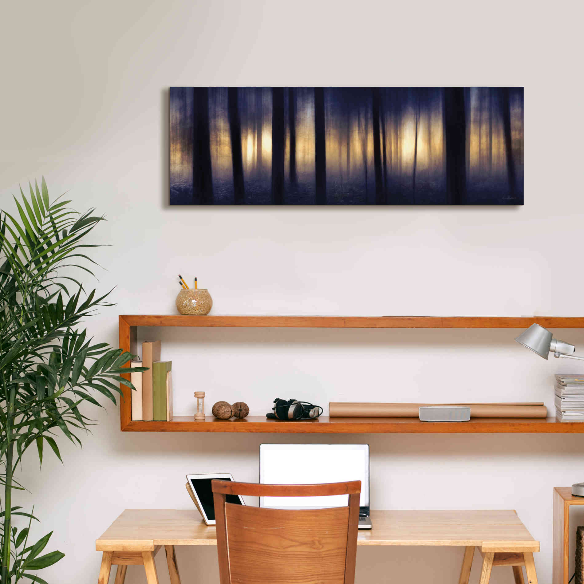 'Edge of the Forest' by Lori Deiter, Canvas Wall Art,36 x 12