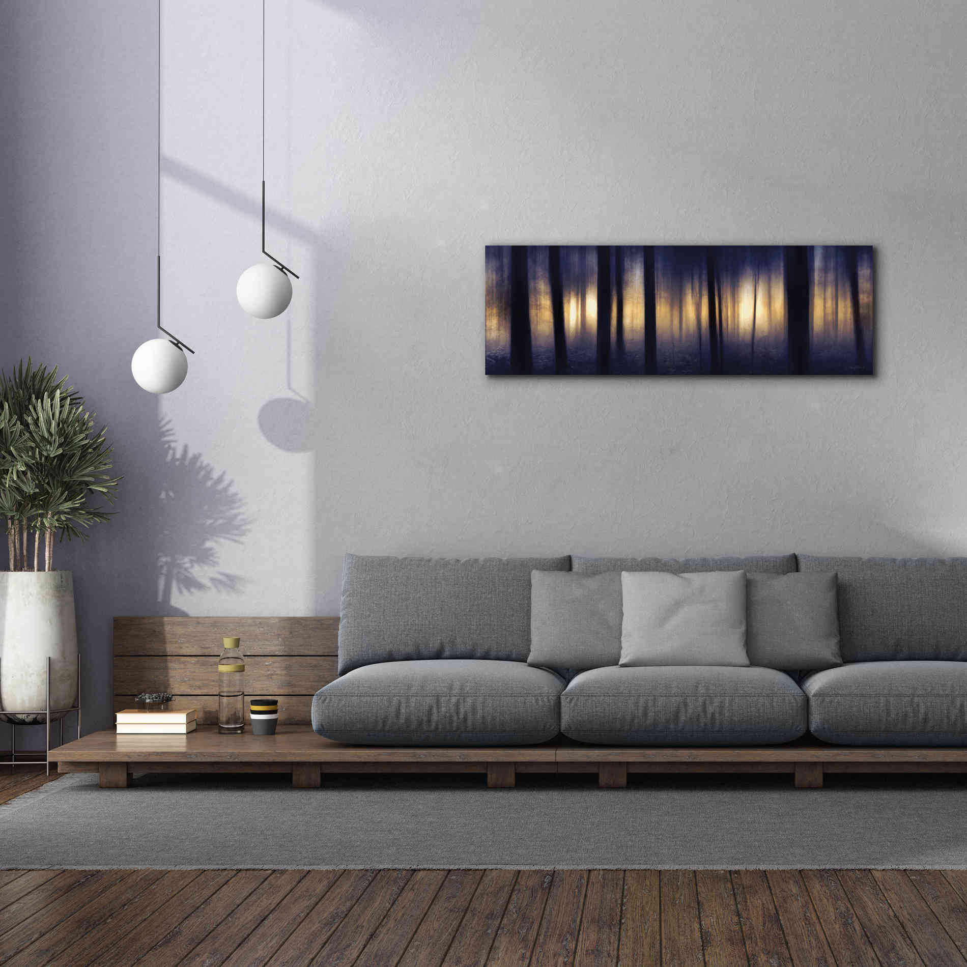 'Edge of the Forest' by Lori Deiter, Canvas Wall Art,60 x 20