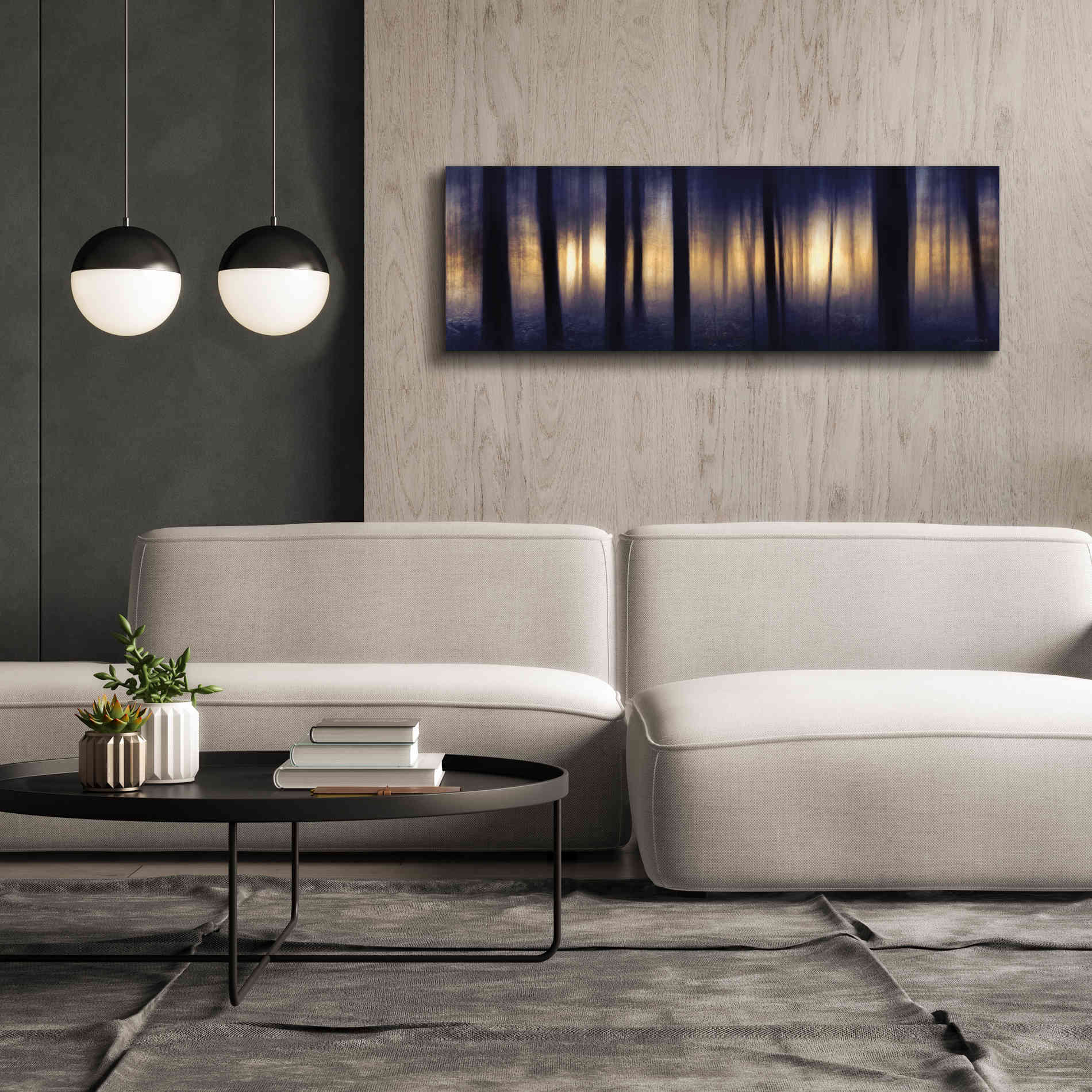 'Edge of the Forest' by Lori Deiter, Canvas Wall Art,60 x 20