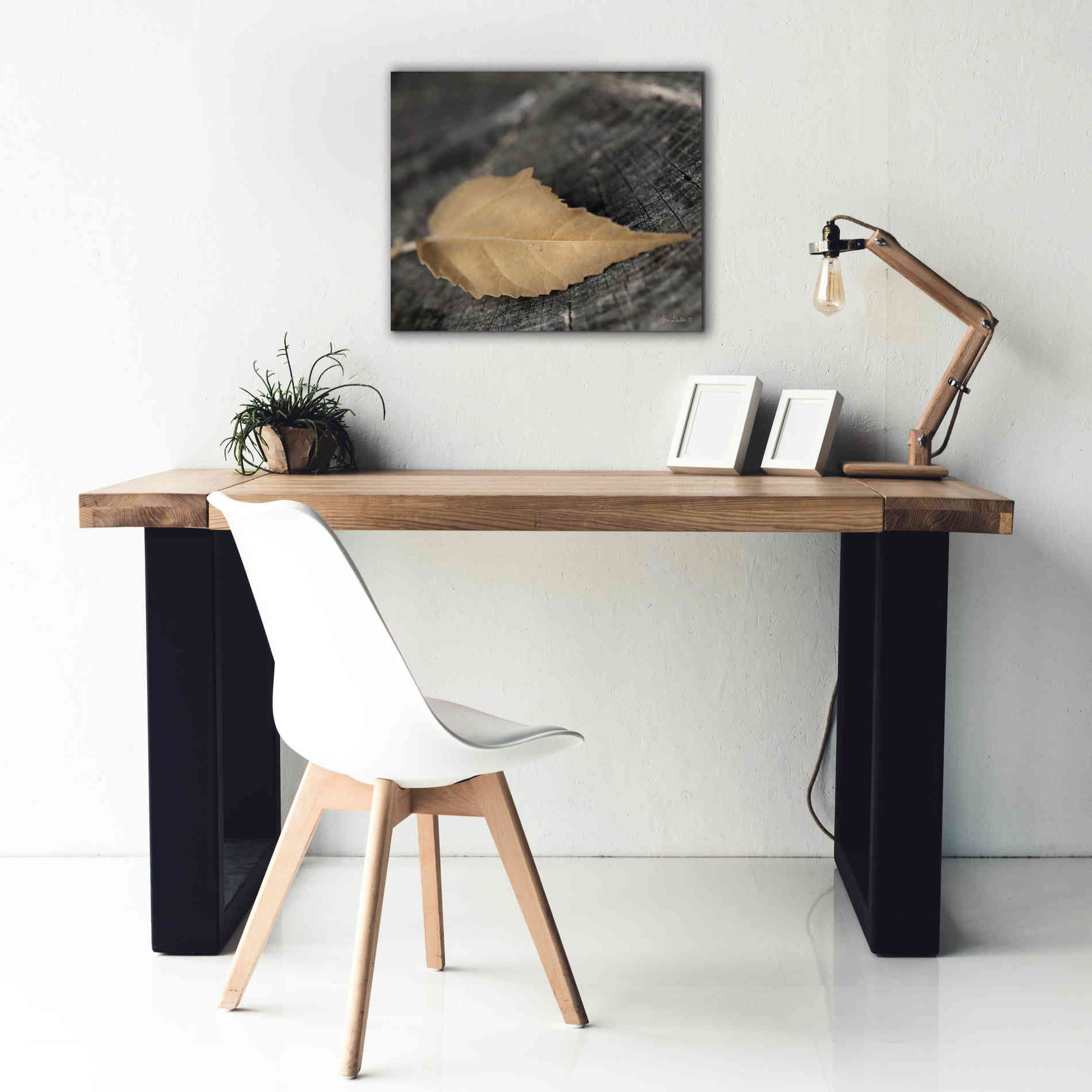 'Natural Gold Leaf' by Lori Deiter, Canvas Wall Art,24 x 20