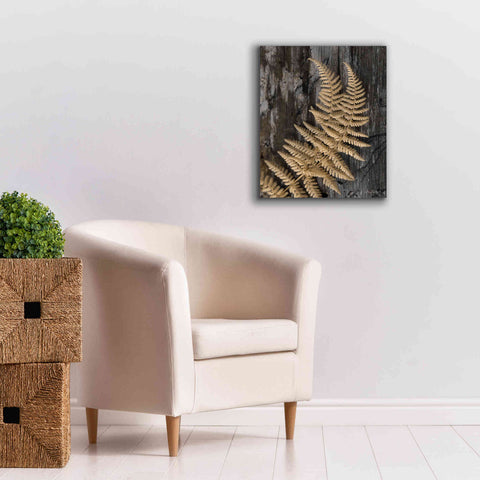 Image of 'Natural Gold Fern' by Lori Deiter, Canvas Wall Art,20 x 24