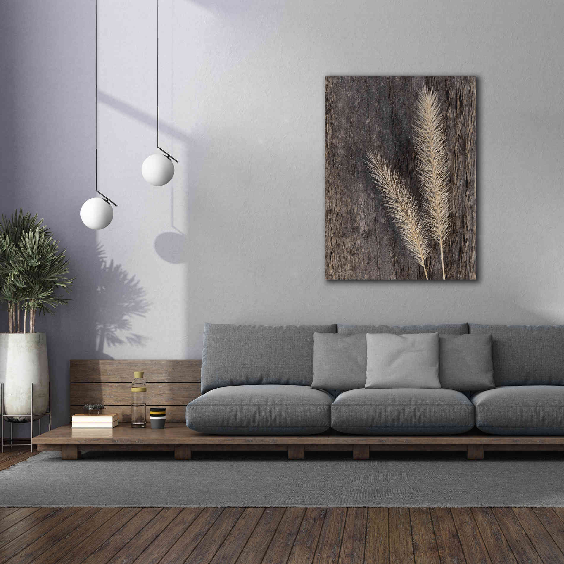 'Natural Wheat' by Lori Deiter, Canvas Wall Art,40 x 54