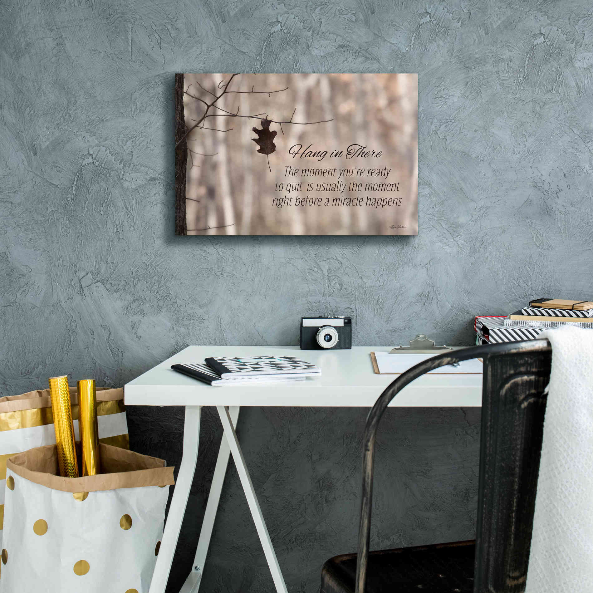 'Hang in There' by Lori Deiter, Canvas Wall Art,18 x 12