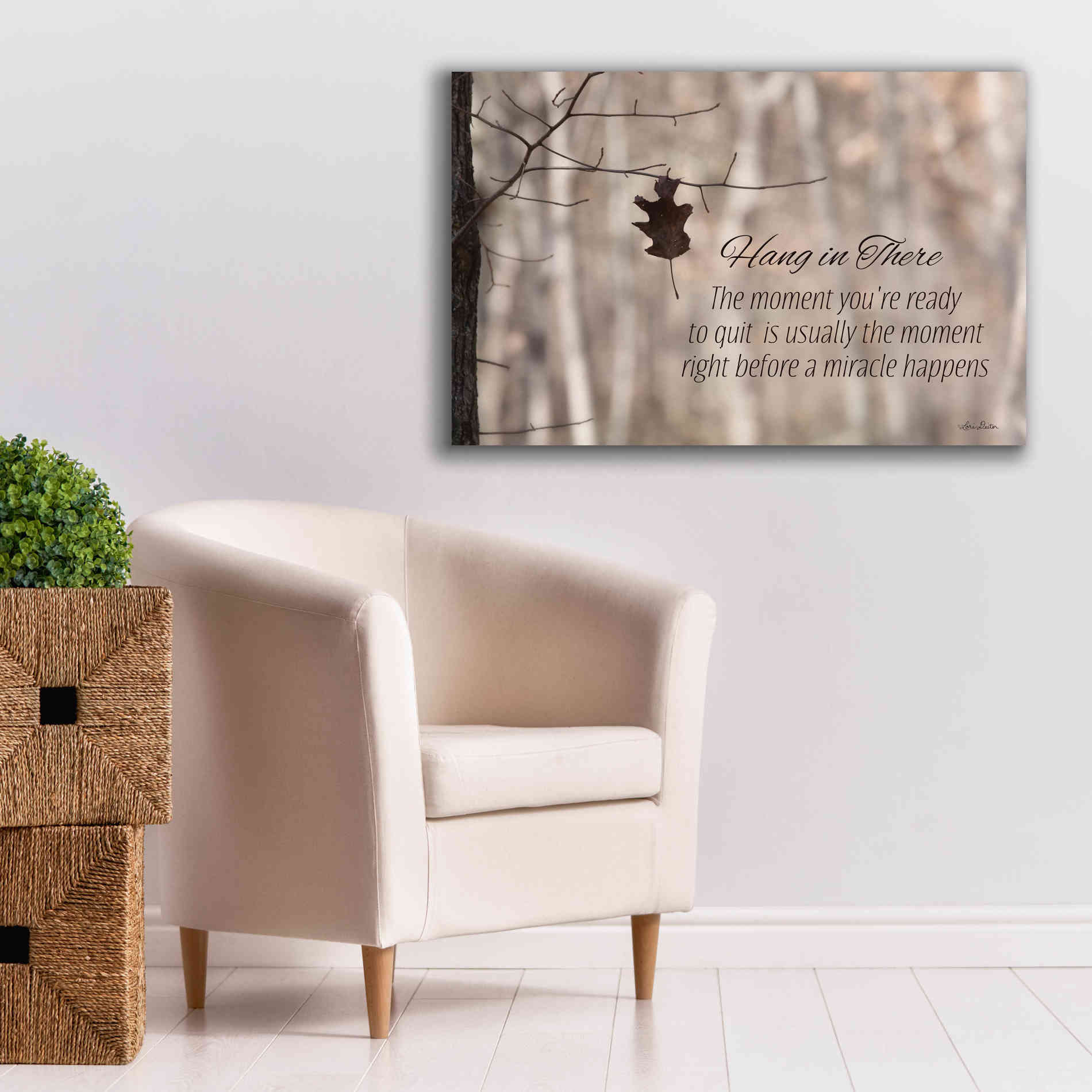 'Hang in There' by Lori Deiter, Canvas Wall Art,40 x 26