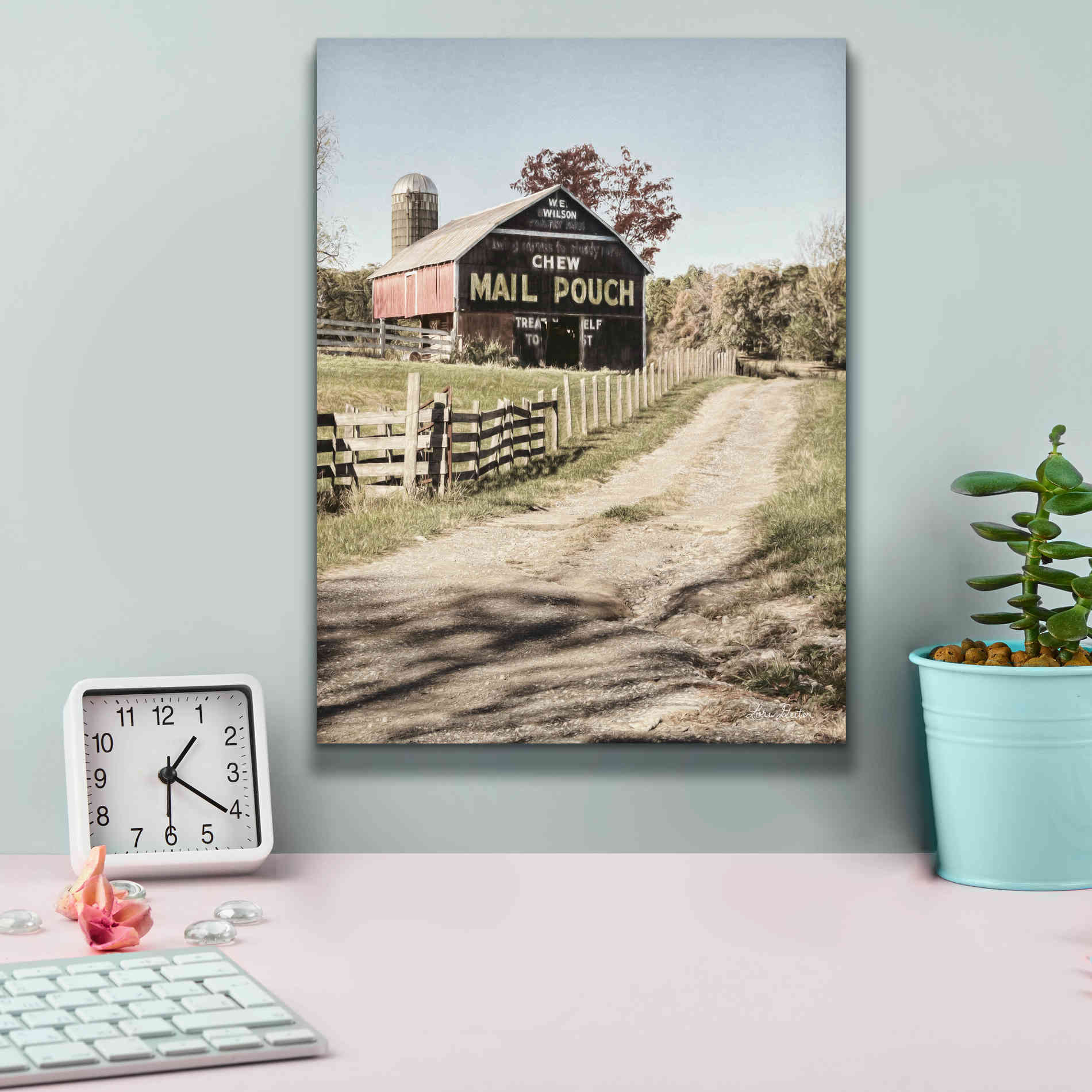 'Mail Pouch Lane' by Lori Deiter, Canvas Wall Art,12 x 16