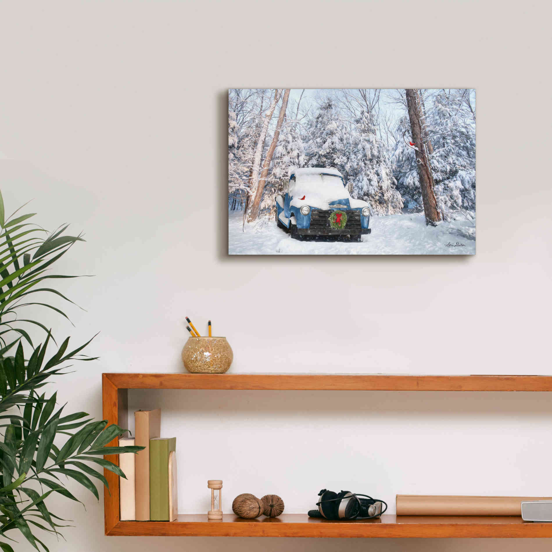 'Winter Storage' by Lori Deiter, Canvas Wall Art,18 x 12
