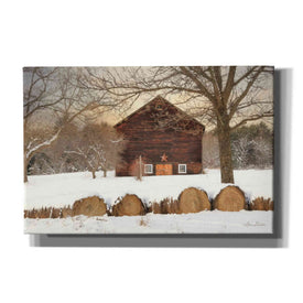 'Snowy Vermont Barn' by Lori Deiter, Canvas Wall Art
