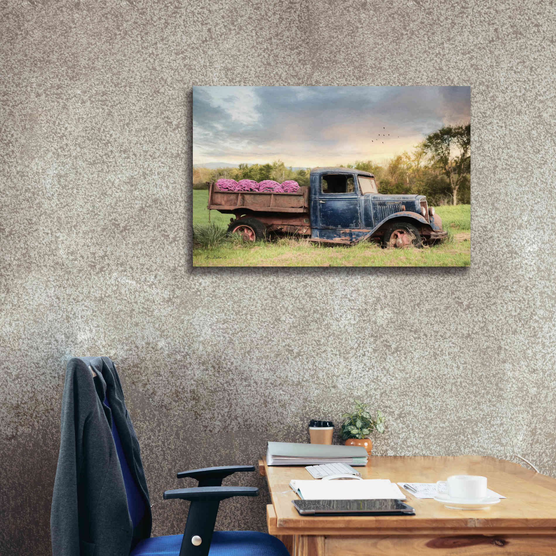 'Flower Delivery' by Lori Deiter, Canvas Wall Art,40 x 26