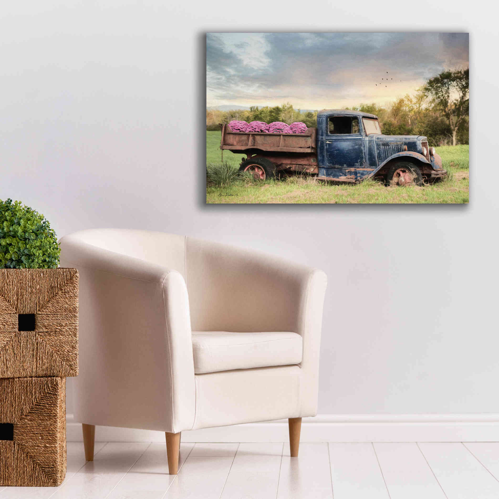 'Flower Delivery' by Lori Deiter, Canvas Wall Art,40 x 26