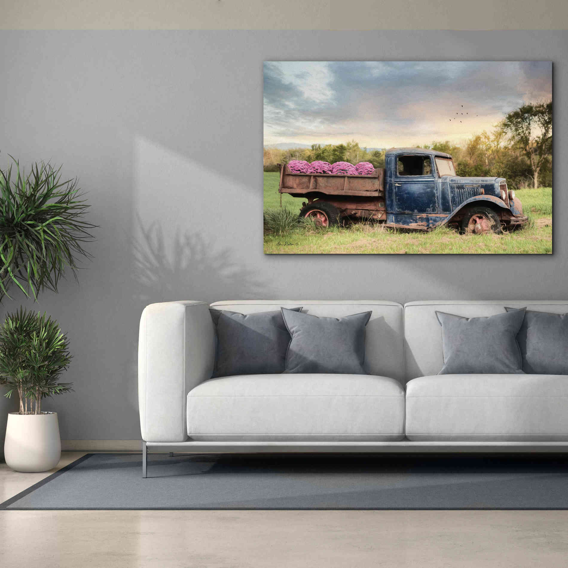 'Flower Delivery' by Lori Deiter, Canvas Wall Art,60 x 40