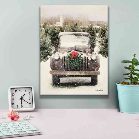Image of 'Winter at the Tree Farm' by Lori Deiter, Canvas Wall Art,12 x 16