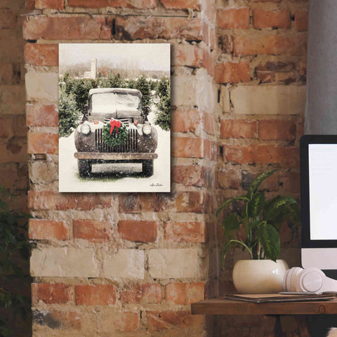 Image of 'Winter at the Tree Farm' by Lori Deiter, Canvas Wall Art,12 x 16