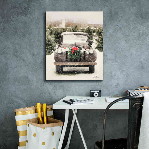 Image of 'Winter at the Tree Farm' by Lori Deiter, Canvas Wall Art,20 x 24