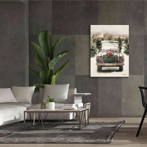 Image of 'Winter at the Tree Farm' by Lori Deiter, Canvas Wall Art,40 x 54