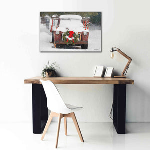 'Christmas Farm Truck' by Lori Deiter, Canvas Wall Art,40 x 26