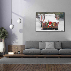 'Christmas Farm Truck' by Lori Deiter, Canvas Wall Art,60 x 40