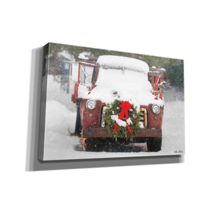 'Christmas Farm Truck' by Lori Deiter, Canvas Wall Art