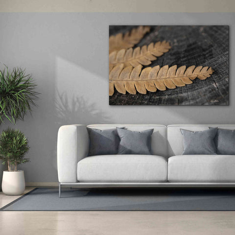 Image of 'Gold on Black V' by Lori Deiter, Canvas Wall Art,60 x 40
