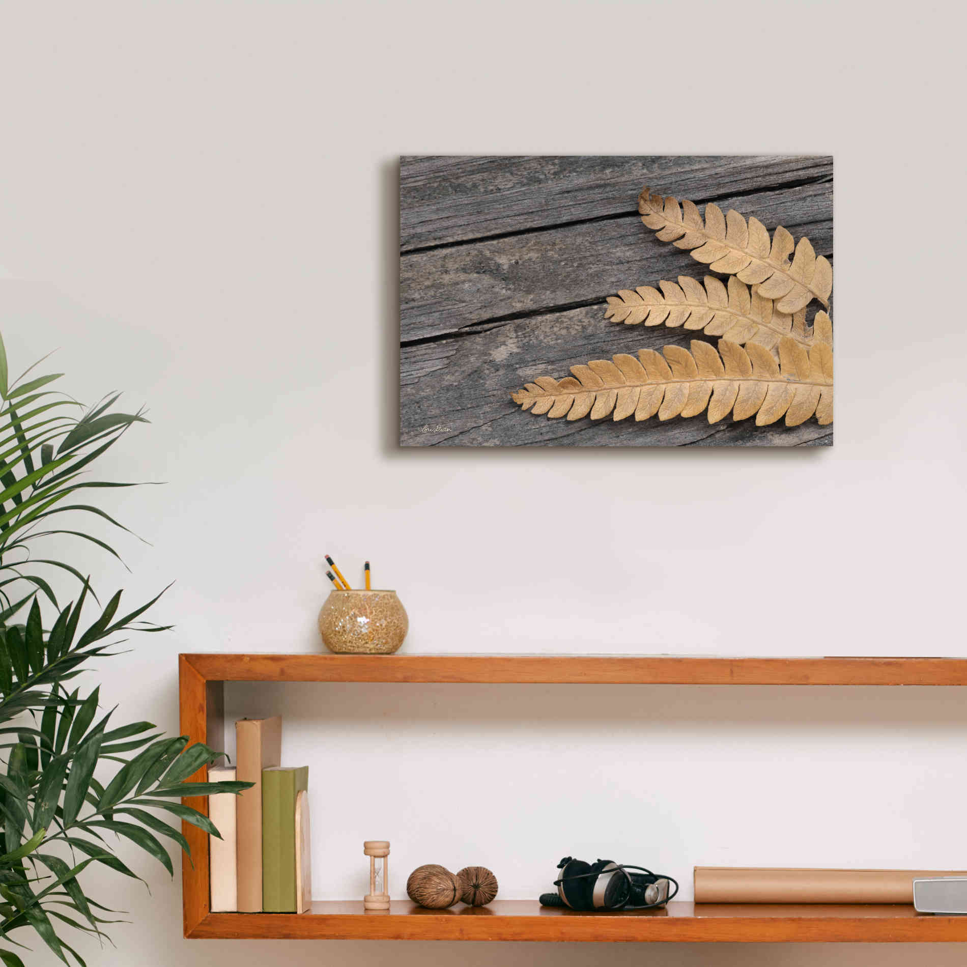 'Gold on Black VI' by Lori Deiter, Canvas Wall Art,18 x 12