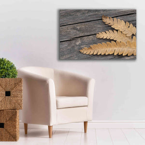 'Gold on Black VI' by Lori Deiter, Canvas Wall Art,40 x 26