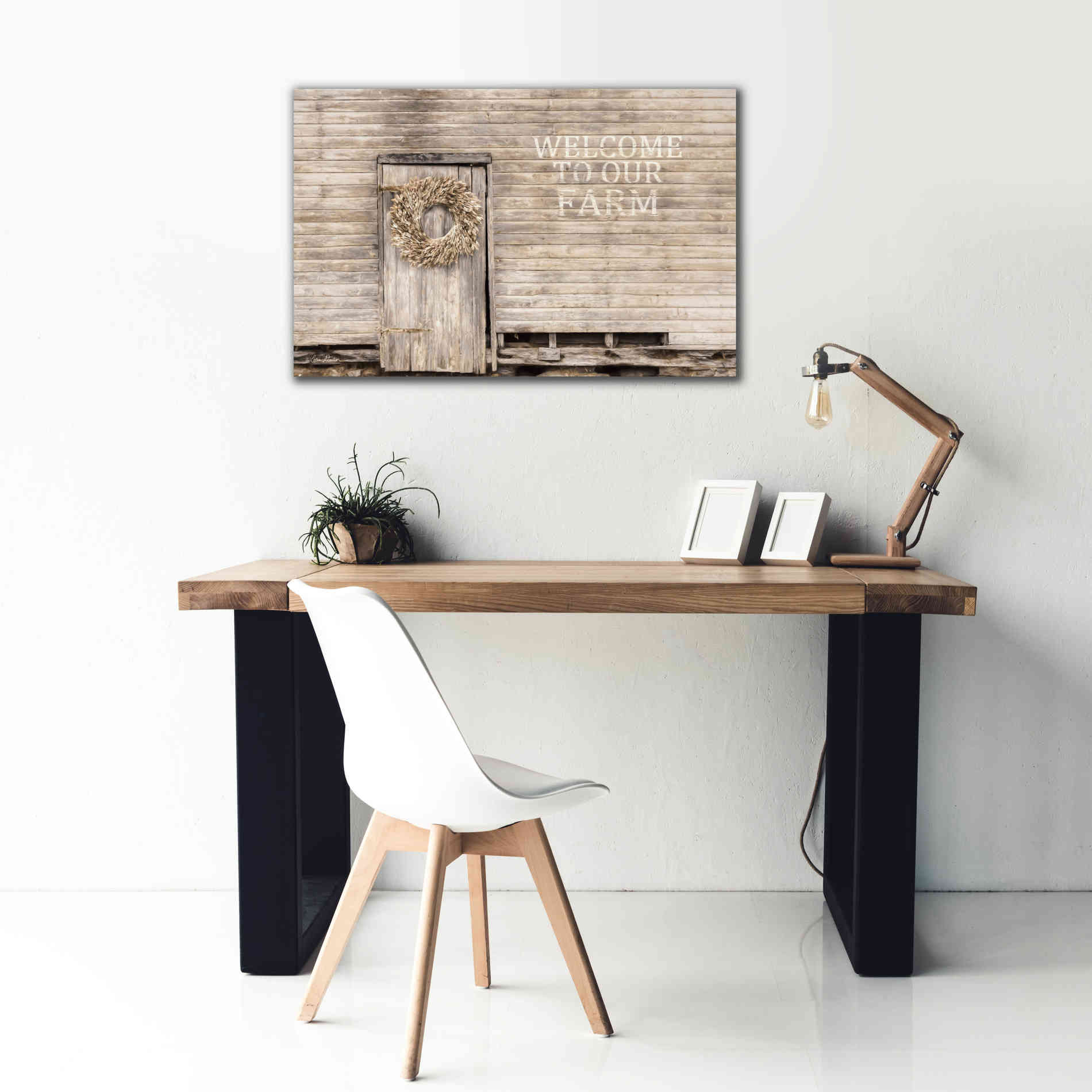 'Welcome to Our Farm' by Lori Deiter, Canvas Wall Art,40 x 26