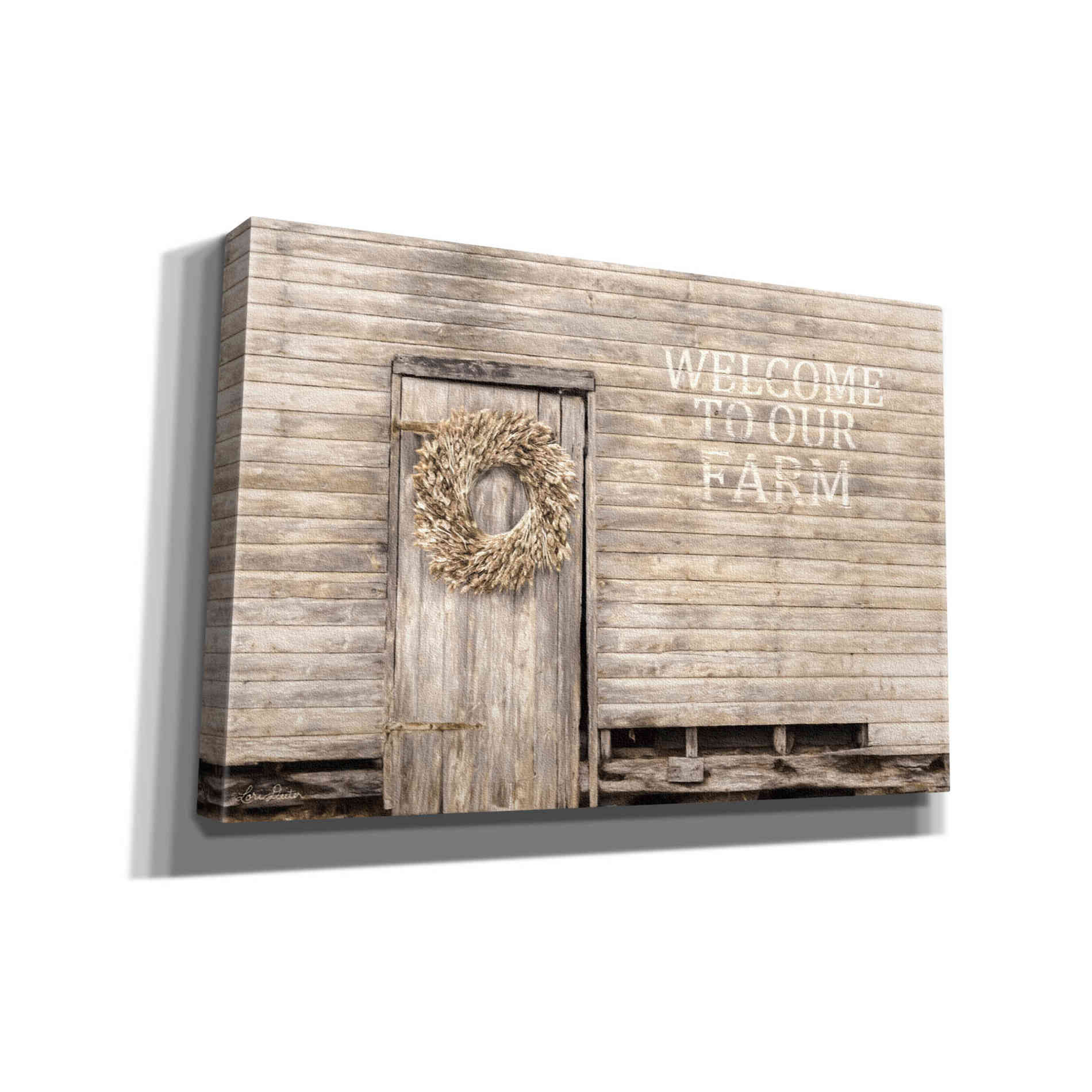 'Welcome to Our Farm' by Lori Deiter, Canvas Wall Art