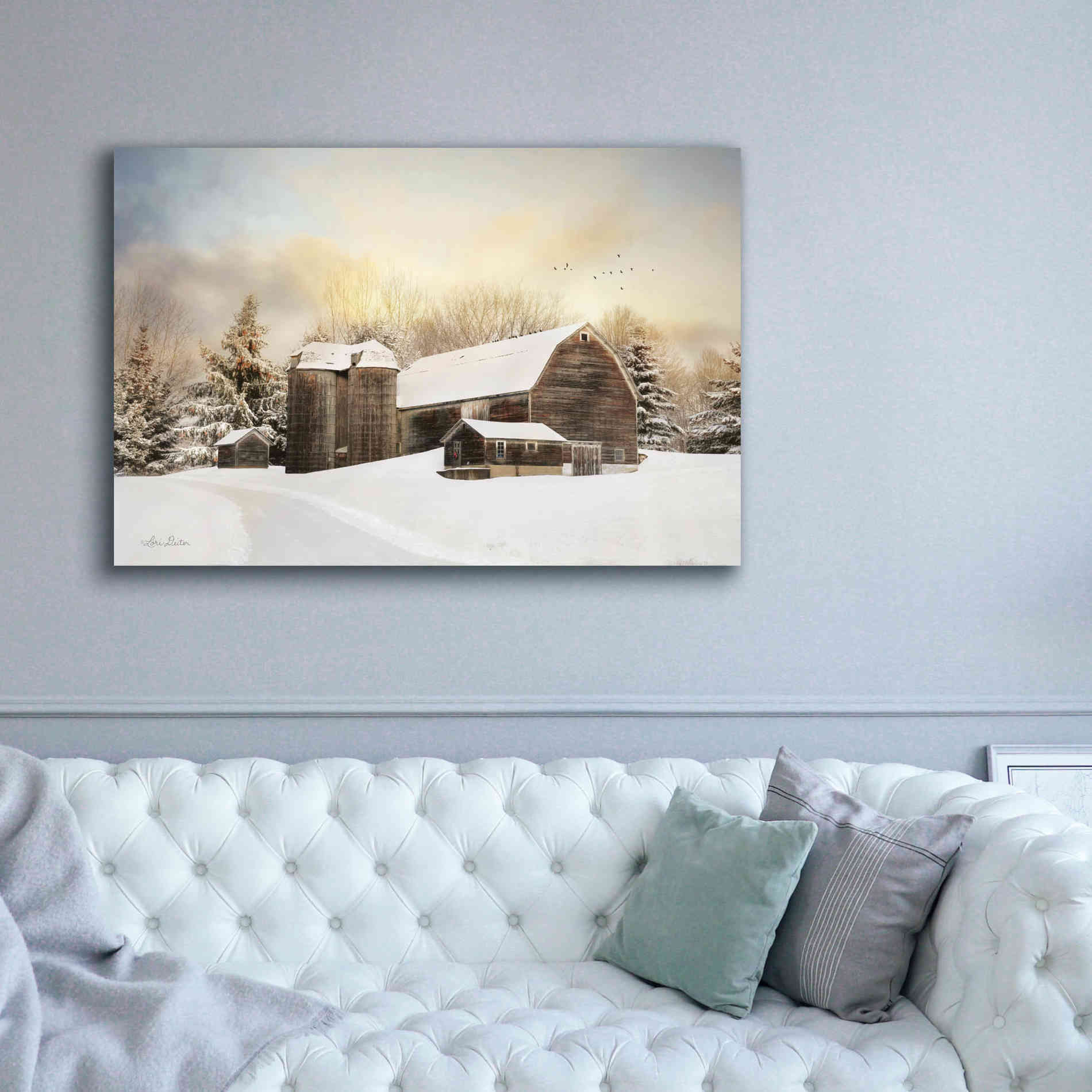 'The Color of Winter' by Lori Deiter, Canvas Wall Art,60 x 40