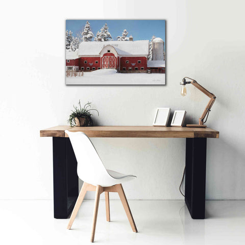 Image of 'Red, White and Cold' by Lori Deiter, Canvas Wall Art,40 x 26