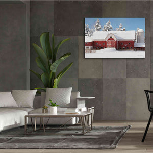 'Red, White and Cold' by Lori Deiter, Canvas Wall Art,60 x 40